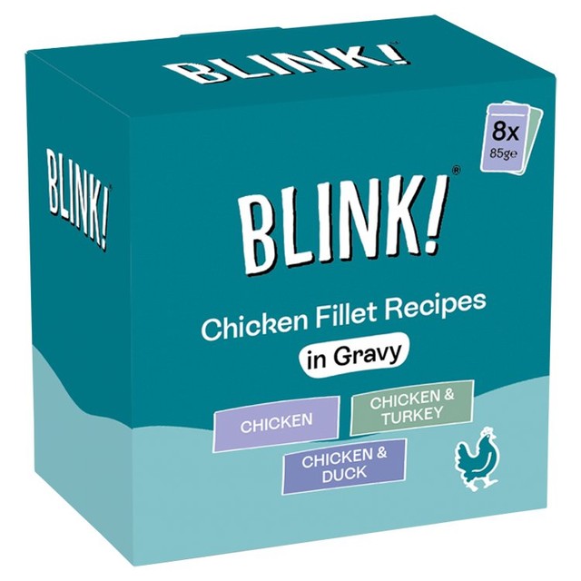 Blink chicken fillets cat food pouches 8x85g - British product