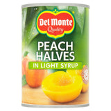 Del Monte peach halves in light syrup 420g - British product
