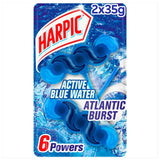 M&S Harpic Fresh Power 6 Rim Blocks Blue Water Twin Toilet Rim Blocks 2 x 39g- Buy online at McGrocer