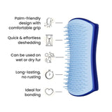 Tangle Teezer de-shedding brush for small dogs, imported from the UK