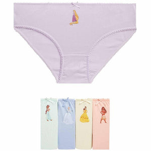 M&S Girls Cotton Rich Disney Princess Knickers 9-10 Years