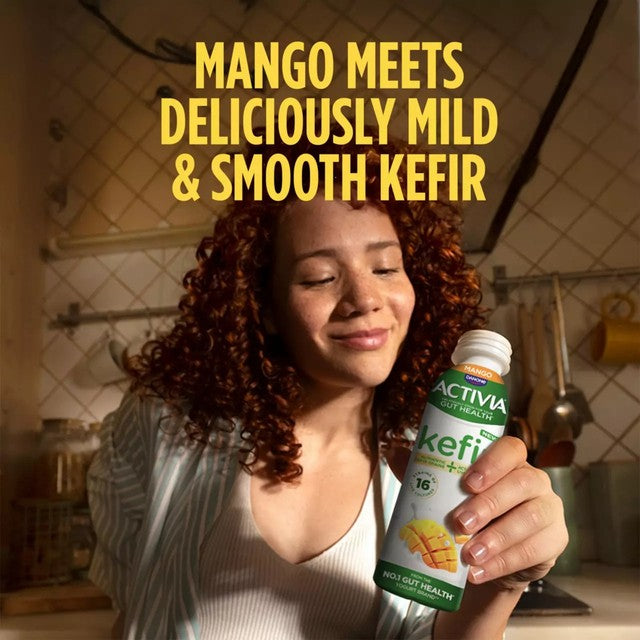 Activia mango kefir drink, UK version