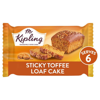 M&S Mr Kipling Indulgent Sticky Toffee Loaf Cake- Buy online at McGrocer