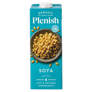 PLENISH Organic Soya Unsweetened Drink Long Life Milk Alternative 1L