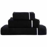M&S M&S X Kelly Hoppen Beretta Stitch Luxury Bath Sheet, Black/White- Buy online at McGrocer