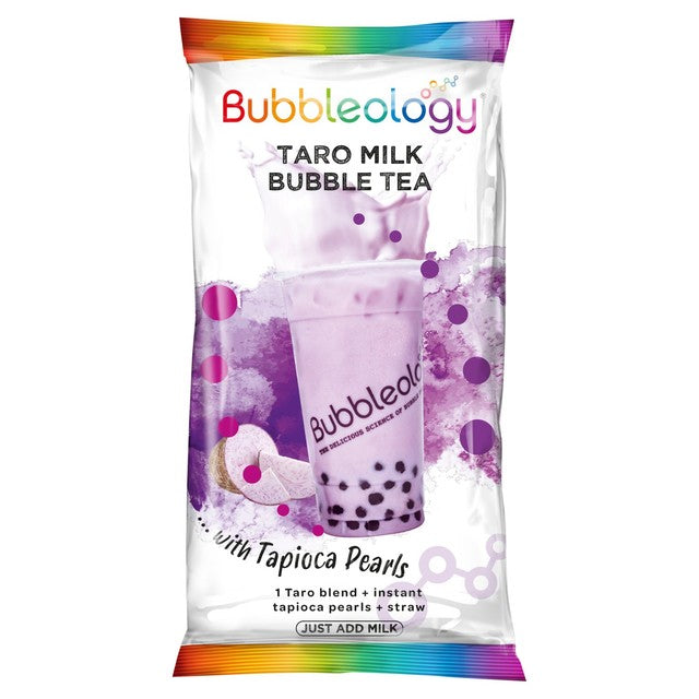 Bubbleology Taro Milk Bubble Tea with Tapioca Pearls 80g - British product