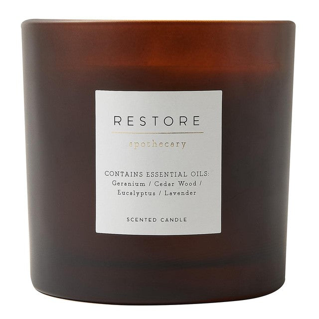 M&S Apothecary Restore large 3 wick scented candle, imported from the UK