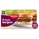 Birds Eye beef burgers with onion 227g - British product