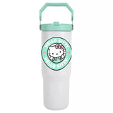 Hello Kitty Green  White Stainless Steel Soda Cup - 850ml