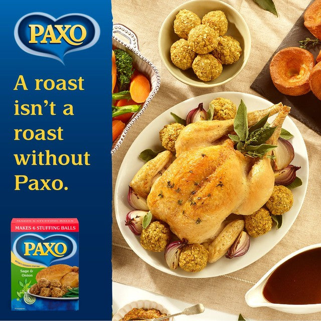 Paxo sage & onion stuffing mix 85g, imported from the UK
