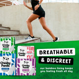 Cheeky Panda bamboo core night pads 10 pack 350mm (British brand)