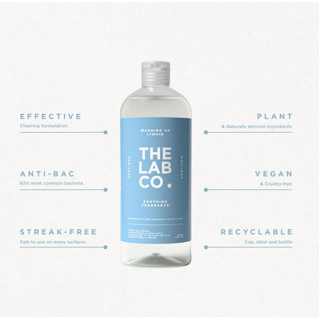 The Lab Co. Soothing washing up liquid 750ml (British brand)