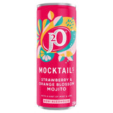 M&S J2O Strawberry & Orange Blossom Mojito Mocktail Carbonated Soft Drink 250ml- Buy online at McGrocer