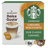 Starbucks Caramel Macchiato coffee pods for Dolce Gusto (British brand)
