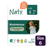 M&S Naty BioEmbrace Eco Friendly Disposable Nappies Size 6 (16kg+)- Buy online at McGrocer