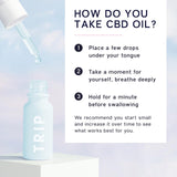 Trip Wild Mint CBD oil bottle, 15ml (British brand)