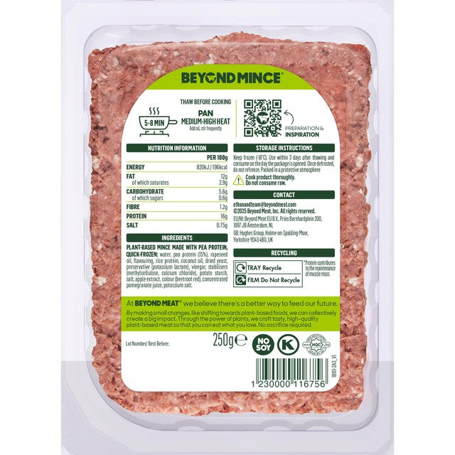 Beyond Meat plant-based mince 250g - British product