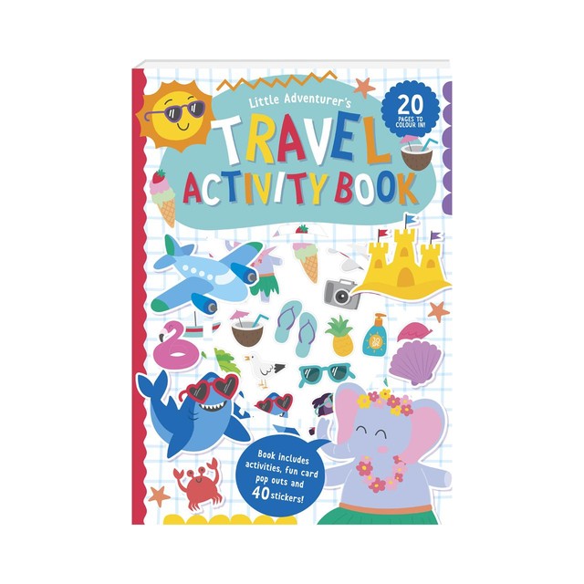 Gem Imports children's travel activity book and stickers (British brand)