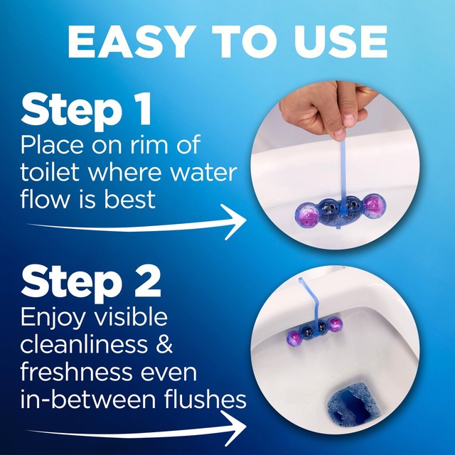 Bloo Colour Active+ Flowers toilet rim block, UK version