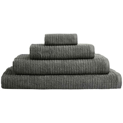 M&S M&S Cotton Quick Dry Face Towels Charcoal Pack of 2- Buy online at McGrocer