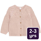M&S M&S Pure Cotton Patterned Cardigan Girls' Cardigan Pink 2-3 Years- Buy online at McGrocer