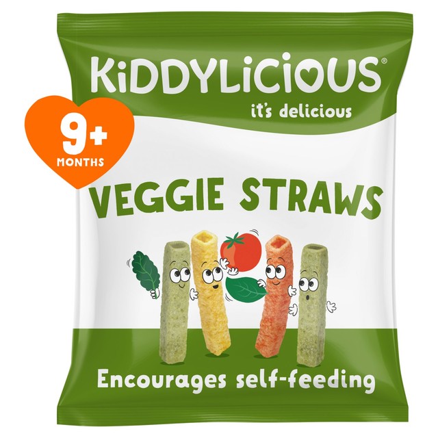 Kiddylicious Veggie Straws baby snack 12g, UK version