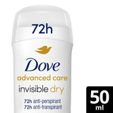 Dove invisible anti-perspirant stick 50ml - British product
