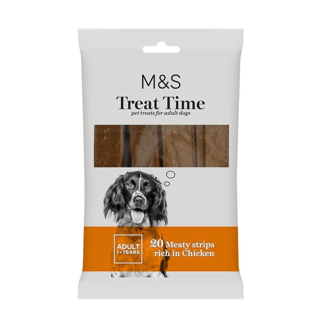 M&S Meaty Chicken Dog Treats 200g, imported from the UK