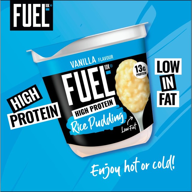 FUEL10K vanilla rice pudding 210g - British product