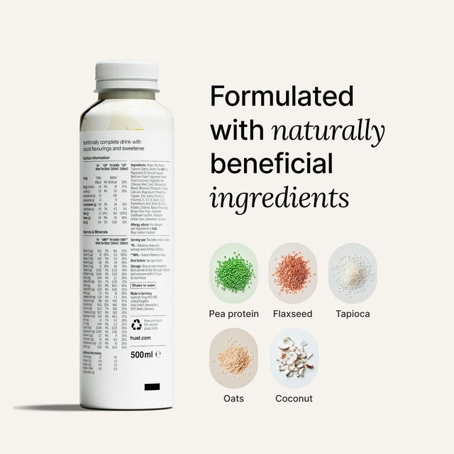 Huel RTD Vanilla meal replacement shake 4 x 500ml, UK version