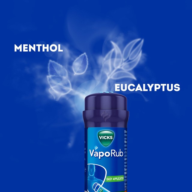 Vicks Vaporub easy applicator cold relief ointment 35g (British brand)
