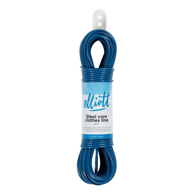 Elliotts Steel Core Clothes Washing Line 25m - British product