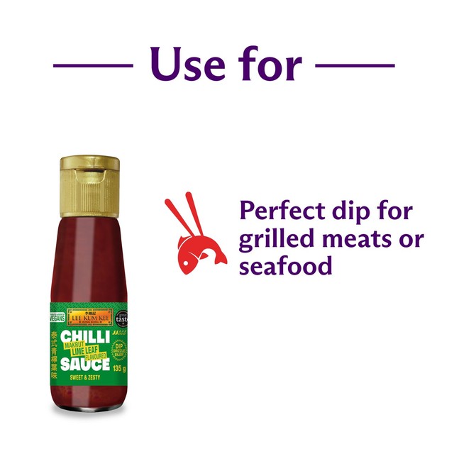 Lee Kum Kee lime leaf flavoured chilli sauce 135g, UK version