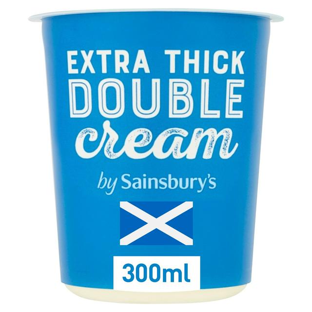 Sainsburys Scottish Extra Thick Double Cream 300ml