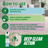 Zoflora Linen Fresh carpet foam, UK version