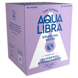 Aqua Libra blueberry and pomegranate sparkling water 4x330ml cans - British product