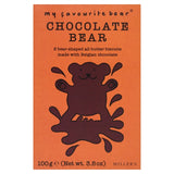 MILLER'S bear-shaped chocolate biscuits with chocolate chips 100g, imported from the UK
