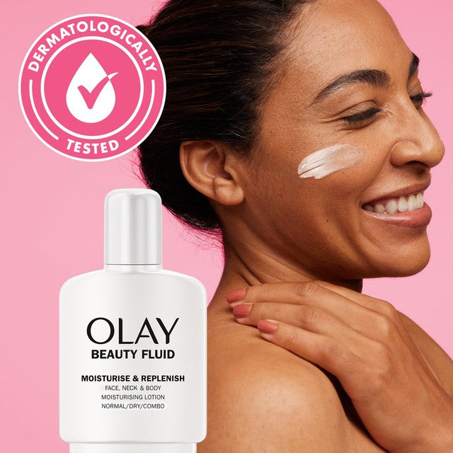 Olay Beauty Fluid Moisturiser 200ml, imported from the UK