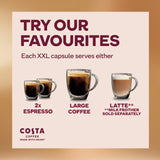 Costa Dark Roast XXL coffee capsules - British product
