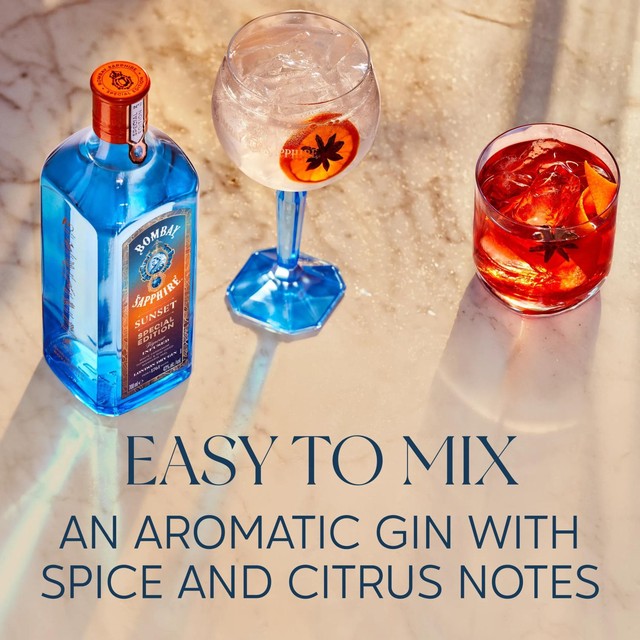 Bombay Sapphire Sunset Special Edition Gin 70cl - British product