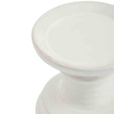 M&S white ceramic pillar candle holder 11cm (British brand)