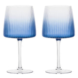 M&S DRH Collection Empire Blue Gin Glasses 70 cl- Buy online at McGrocer