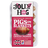 Jolly Hog Outdoor Bred Pigs in Blankets Treacle Cured Bacon Pork Sausages 210g