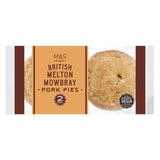 M&S M&S 2 British Melton Mowbray Ready-to-Eat Pork Pies 150g- Buy online at McGrocer