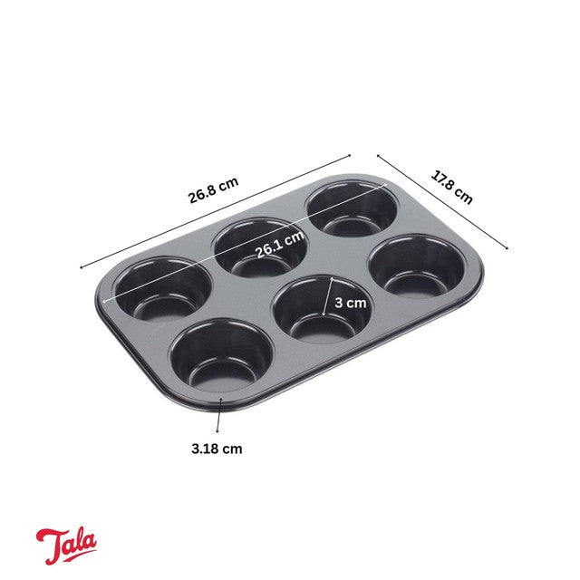 Tala non-stick 6 cup muffin tin (British brand)