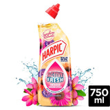 M&S Harpic Active Fresh Pink Blossom Toilet Cleaner Gel 750ml- Buy online at McGrocer