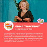 Hip Pop pink grapefruit sparkling drink 4 x 330ml cans, UK version