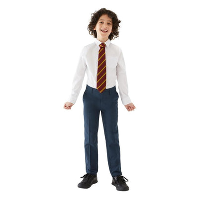 M&S Boys Skinny Leg School Trousers Navy 10-11 Years