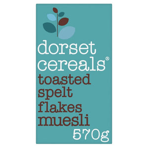 Dorset Cereals Tasty Toasted Spelt Flakes Muesli Breakfast Cereal 570g