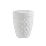 Addis textured diamond bathroom bin with swing lid 5L - British product